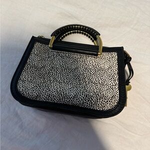 Black Speckled Fossil Bag